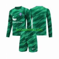 Atlético Madrid Doelman Uit Tenue Kinder Voetbalshirts 2023-2024 Lange Mouwen