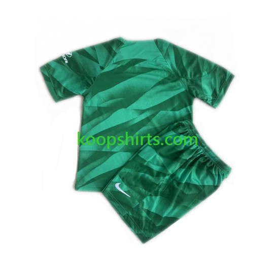 Atlético Madrid Doelman Uit Tenue Kinder Voetbalshirts 2023-2024 Korte Mouwen