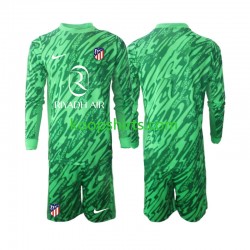 Atlético Madrid Doelman Uit Tenue Kinder Voetbalshirts 2024-2025 Lange Mouwen