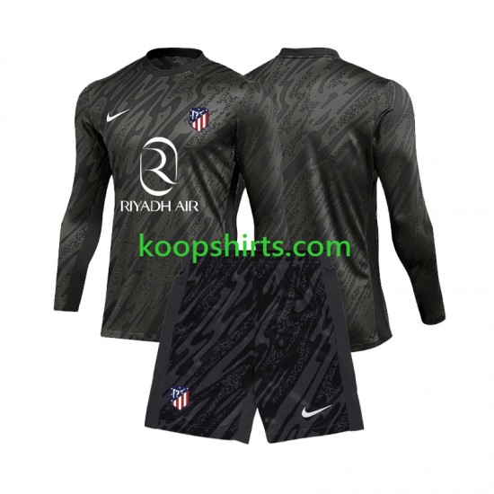 Atlético Madrid Doelman Thuis Tenue Kinder Voetbalshirts 2024-2025 Lange Mouwen Atlético Madrid Doelman Thuis Tenue Kinder Voetbalshirts 2024-2025 Lange Mouwen