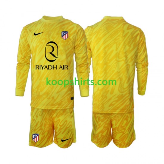 Atlético Madrid Doelman Derde Tenue Kinder Voetbalshirts 2024-2025 Lange Mouwen Atlético Madrid Doelman Derde Tenue Kinder Voetbalshirts 2024-2025 Lange Mouwen
