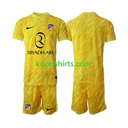 Atlético Madrid Doelman Derde Tenue Kinder Voetbalshirts 2024-2025 Korte Mouwen