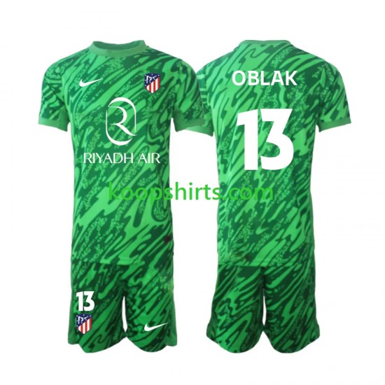 Atlético Madrid Doelman Uit Tenue Kinder Voetbalshirts Jan Oblak 13 2024-2025 Korte Mouwen Atlético Madrid Doelman Uit Tenue Kinder Voetbalshirts Jan Oblak 13 2024-2025 Korte Mouwen