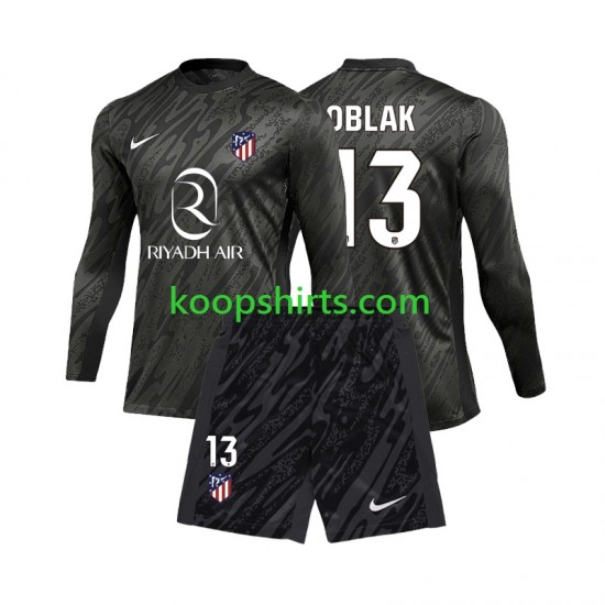 Atlético Madrid Doelman Thuis Tenue Kinder Voetbalshirts Jan Oblak 13 2024-2025 Lange Mouwen Atlético Madrid Doelman Thuis Tenue Kinder Voetbalshirts Jan Oblak 13 2024-2025 Lange Mouwen