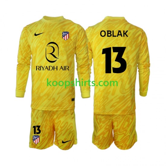 Atlético Madrid Doelman Derde Tenue Kinder Voetbalshirts Jan Oblak 13 2024-2025 Lange Mouwen Atlético Madrid Doelman Derde Tenue Kinder Voetbalshirts Jan Oblak 13 2024-2025 Lange Mouwen