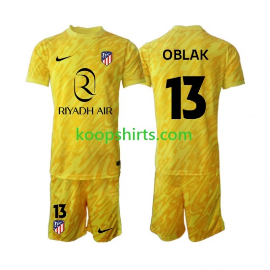 Atlético Madrid Doelman Derde Tenue Kinder Voetbalshirts Jan Oblak 13 2024-2025 Korte Mouwen Atlético Madrid Doelman Derde Tenue Kinder Voetbalshirts Jan Oblak 13 2024-2025 Korte Mouwen