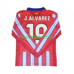 Atlético Madrid Thuis Tenue Heren Voetbalshirts Julian Alvarez 19 2024-2025 Lange Mouwen