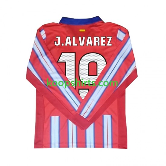 Atlético Madrid Thuis Tenue Heren Voetbalshirts Julian Alvarez 19 2024-2025 Lange Mouwen Atlético Madrid Thuis Tenue Heren Voetbalshirts Julian Alvarez 19 2024-2025 Lange Mouwen