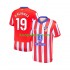 Atlético Madrid Thuis Tenue Heren Voetbalshirts Julian Alvarez 19 2024-2025 Korte Mouwen