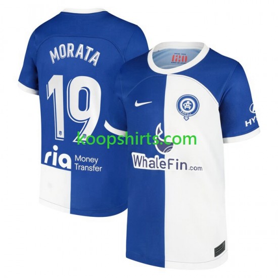 Atlético Madrid Thuis Tenue Heren Voetbalshirts Morata 19 120 Anniversary 2022-2023 Korte Mouwen Atlético Madrid Thuis Tenue Heren Voetbalshirts Morata 19 120 Anniversary 2022-2023 Korte Mouwen
