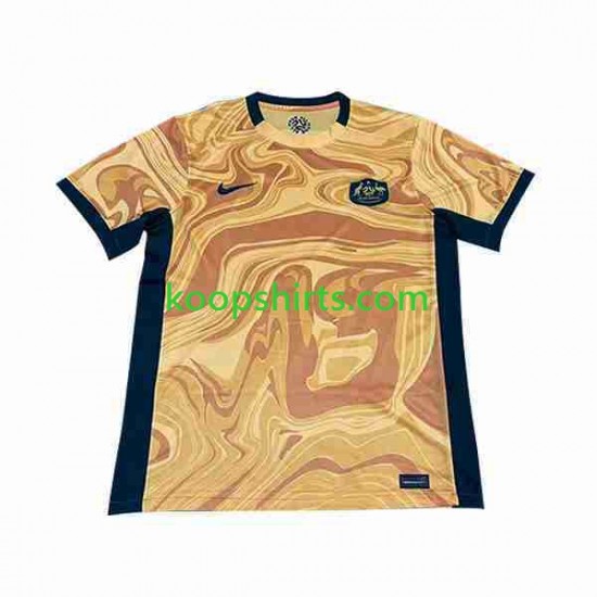 Australië Thuis Tenue Heren Voetbalshirts 2023-2024 Korte Mouwen Australië Thuis Tenue Heren Voetbalshirts 2023-2024 Korte Mouwen