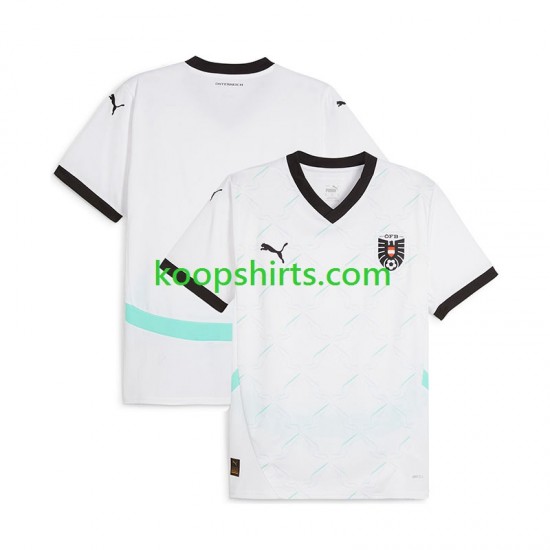EK 2024 Oostenrijk Uit Tenue Heren Voetbalshirts Korte Mouwen EK 2024 Oostenrijk Uit Tenue Heren Voetbalshirts Korte Mouwen