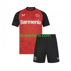 Bayer 04 Leverkusen Thuis Tenue Kinder Voetbalshirts 2024-2025 Korte Mouwen