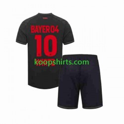 Bayer 04 Leverkusen Thuis Tenue Kinder Voetbalshirts Florian Wirtz 10 2023-2024 Korte Mouwen