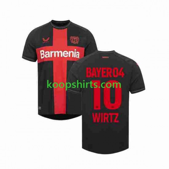 Bayer 04 Leverkusen Thuis Tenue Heren Voetbalshirts Florian Wirtz 10 2023-2024 Korte Mouwen Bayer 04 Leverkusen Thuis Tenue Heren Voetbalshirts Florian Wirtz 10 2023-2024 Korte Mouwen