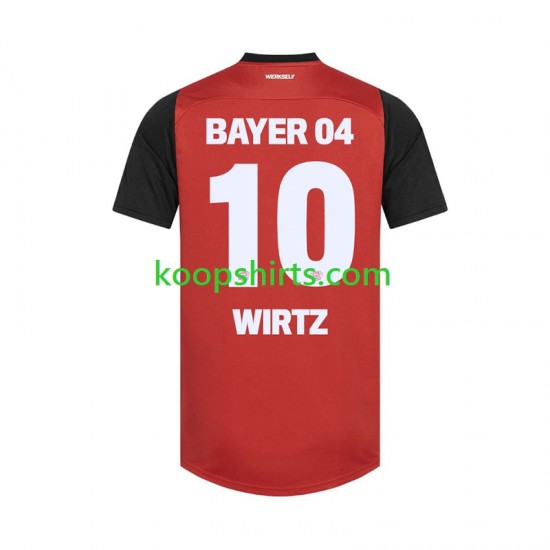 Bayer 04 Leverkusen Thuis Tenue Heren Voetbalshirts Florian Wirtz 10 2024-2025 Korte Mouwen Bayer 04 Leverkusen Thuis Tenue Heren Voetbalshirts Florian Wirtz 10 2024-2025 Korte Mouwen