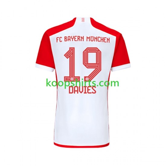 FC Bayern München Thuis Tenue Heren Voetbalshirts Alphonso Davies 19 2023-2024 Korte Mouwen FC Bayern München Thuis Tenue Heren Voetbalshirts Alphonso Davies 19 2023-2024 Korte Mouwen