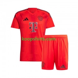 FC Bayern München Thuis Rood Tenue Kinder Voetbalshirts 2024-2025 Korte Mouwen