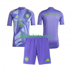 FC Bayern München Doelman Uit Tenue Kinder Voetbalshirts 2024-2025 Korte Mouwen
