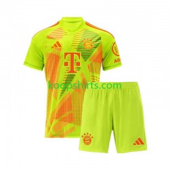 FC Bayern München Doelman Thuis Tenue Kinder Voetbalshirts 2024-2025 Korte Mouwen