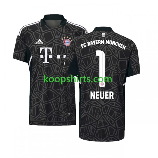 FC Bayern München Doelman Uit Tenue Heren Voetbalshirts Manuel Neuer 1 2022-2023 Korte Mouwen FC Bayern München Doelman Uit Tenue Heren Voetbalshirts Manuel Neuer 1 2022-2023 Korte Mouwen