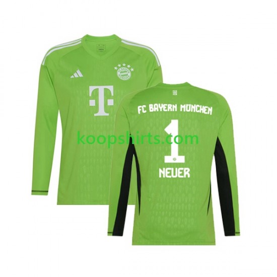 FC Bayern München Doelman Uit Tenue Heren Voetbalshirts Manuel Neuer 1 2023-2024 Lange Mouwen FC Bayern München Doelman Uit Tenue Heren Voetbalshirts Manuel Neuer 1 2023-2024 Lange Mouwen