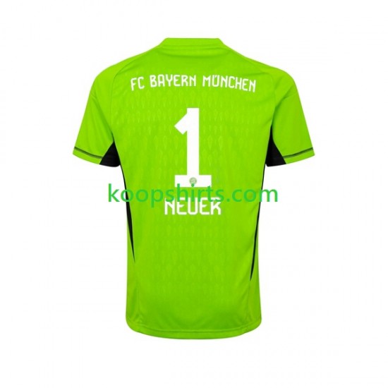 FC Bayern München Doelman Uit Tenue Heren Voetbalshirts Manuel Neuer 1 2023-2024 Korte Mouwen FC Bayern München Doelman Uit Tenue Heren Voetbalshirts Manuel Neuer 1 2023-2024 Korte Mouwen