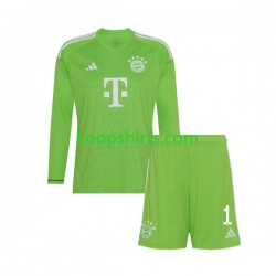 FC Bayern München Doelman Uit Tenue Kinder Voetbalshirts Manuel Neuer 1 2023-2024 Lange Mouwen