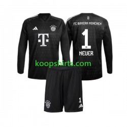 FC Bayern München Doelman Thuis Tenue Kinder Voetbalshirts Manuel Neuer 1 2023-2024 Lange Mouwen