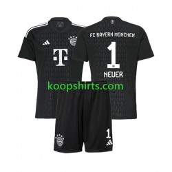 FC Bayern München Doelman Thuis Tenue Kinder Voetbalshirts Manuel Neuer 1 2023-2024 Korte Mouwen