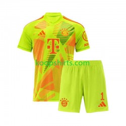 FC Bayern München Doelman Thuis Tenue Kinder Voetbalshirts Manuel Neuer 1 2024-2025 Korte Mouwen