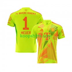 FC Bayern München Doelman Thuis Tenue Heren Voetbalshirts Manuel Neuer 1 2024-2025 Korte Mouwen