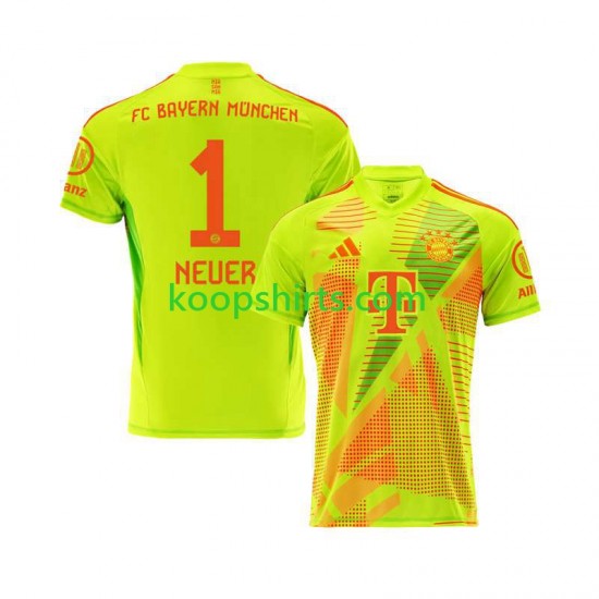 FC Bayern München Doelman Thuis Tenue Heren Voetbalshirts Manuel Neuer 1 2024-2025 Korte Mouwen FC Bayern München Doelman Thuis Tenue Heren Voetbalshirts Manuel Neuer 1 2024-2025 Korte Mouwen