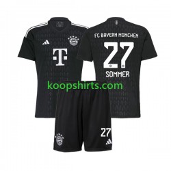 FC Bayern München Doelman Thuis Tenue Kinder Voetbalshirts Yann Sommer 27 2023-2024 Korte Mouwen