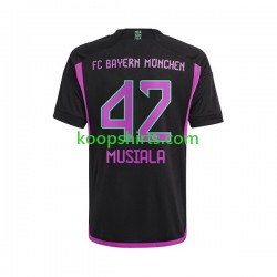 FC Bayern München Uit Tenue Heren Voetbalshirts Jamal Musiala 42 2023-2024 Korte Mouwen