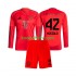 FC Bayern München Thuis Tenue Kinder Voetbalshirts Jamal Musiala 42 2024-2025 Lange Mouwen
