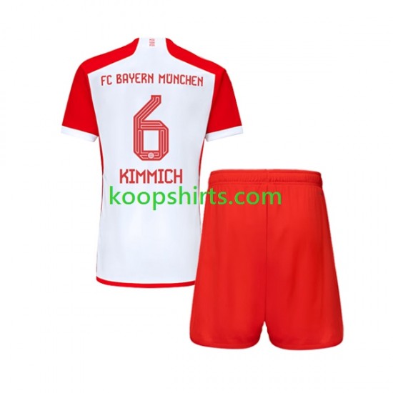 FC Bayern München Thuis Tenue Kinder Voetbalshirts Joshua Kimmich 6 2023-2024 Korte Mouwen FC Bayern München Thuis Tenue Kinder Voetbalshirts Joshua Kimmich 6 2023-2024 Korte Mouwen