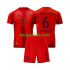FC Bayern München Thuis Rood Tenue Kinder Voetbalshirts Joshua Kimmich 6 2024-2025 Korte Mouwen