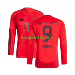 FC Bayern München Thuis Rood Tenue Heren Voetbalshirts Kane 9 2024-2025 Lange Mouwen