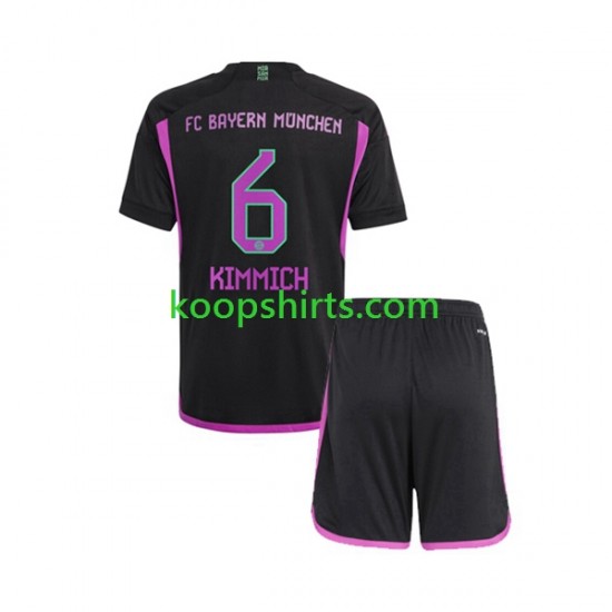 FC Bayern München Uit Tenue Kinder Voetbalshirts Kimmich 6 2023-2024 Korte Mouwen FC Bayern München Uit Tenue Kinder Voetbalshirts Kimmich 6 2023-2024 Korte Mouwen