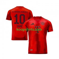 FC Bayern München Thuis Rood Tenue Heren Voetbalshirts Leroy Sane 10 2024-2025 Korte Mouwen
