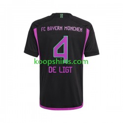 FC Bayern München Uit Tenue Heren Voetbalshirts Matthijs de Ligt 4 2023-2024 Korte Mouwen