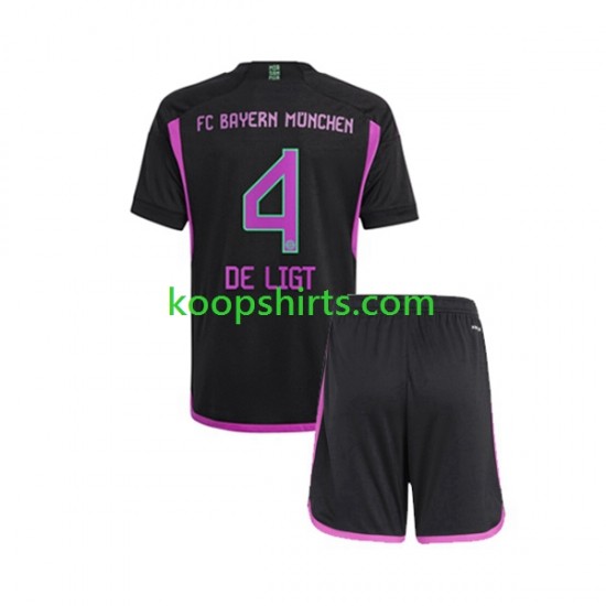FC Bayern München Uit Tenue Kinder Voetbalshirts Matthijs de Ligt 4 2023-2024 Korte Mouwen FC Bayern München Uit Tenue Kinder Voetbalshirts Matthijs de Ligt 4 2023-2024 Korte Mouwen
