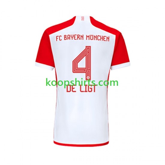 FC Bayern München Thuis Tenue Heren Voetbalshirts Matthijs de Ligt 4 2023-2024 Korte Mouwen FC Bayern München Thuis Tenue Heren Voetbalshirts Matthijs de Ligt 4 2023-2024 Korte Mouwen
