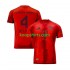 FC Bayern München Thuis Rood Tenue Heren Voetbalshirts Matthijs de Ligt 4 2024-2025 Korte Mouwen