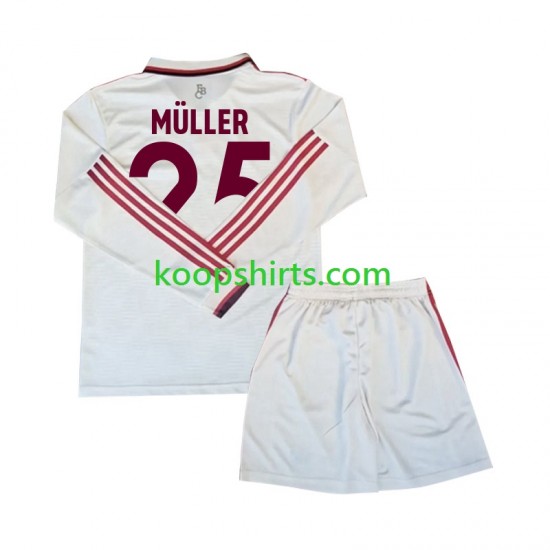FC Bayern München Derde Tenue Kinder Voetbalshirts Muller 25 2024-2025 Lange Mouwen FC Bayern München Derde Tenue Kinder Voetbalshirts Muller 25 2024-2025 Lange Mouwen