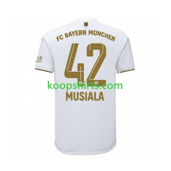 FC Bayern München Uit Tenue Heren Voetbalshirts Musiala 42 2022-2023 Korte Mouwen FC Bayern München Uit Tenue Heren Voetbalshirts Musiala 42 2022-2023 Korte Mouwen