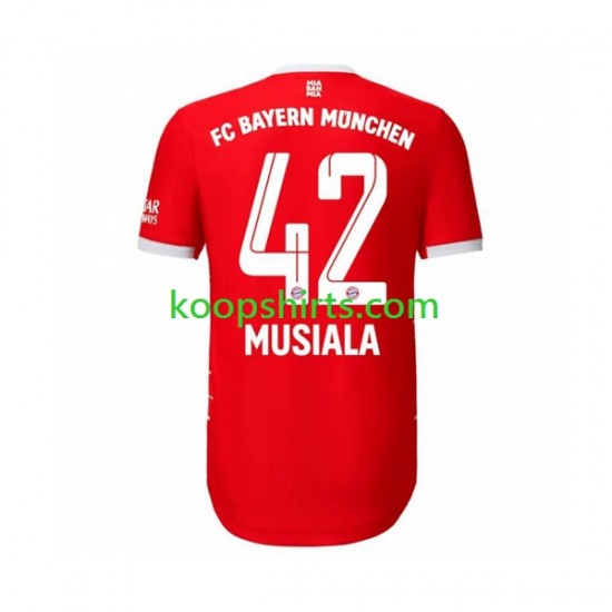 FC Bayern München Thuis Tenue Heren Voetbalshirts Musiala 42 2022-2023 Korte Mouwen FC Bayern München Thuis Tenue Heren Voetbalshirts Musiala 42 2022-2023 Korte Mouwen