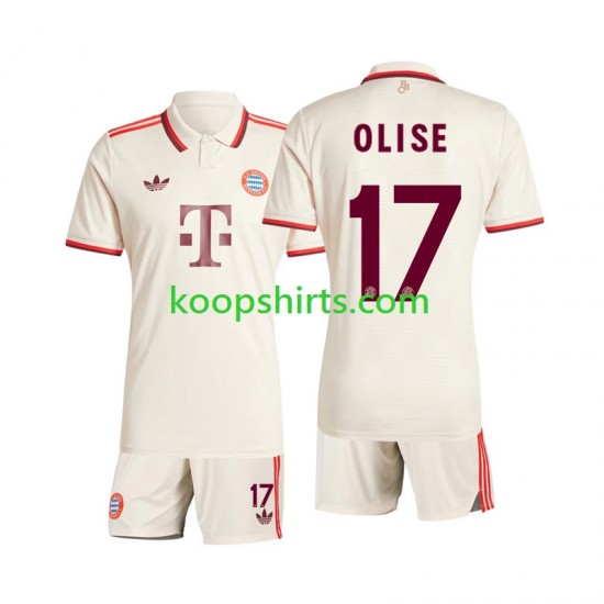 FC Bayern München Derde Tenue Kinder Voetbalshirts Olise 17 2024-2025 Korte Mouwen FC Bayern München Derde Tenue Kinder Voetbalshirts Olise 17 2024-2025 Korte Mouwen
