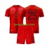 FC Bayern München Thuis Rood Tenue Kinder Voetbalshirts Thomas Muller 25 2024-2025 Korte Mouwen